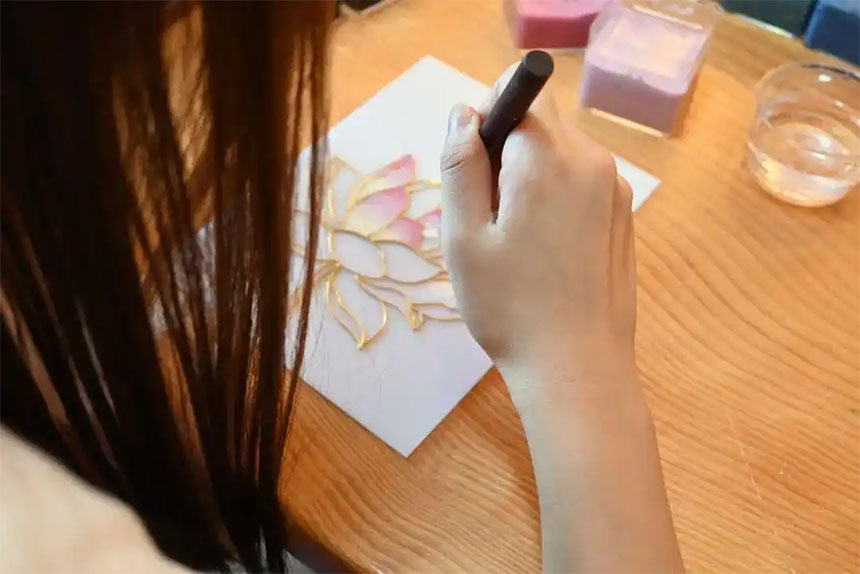 非遗掐丝珐琅画