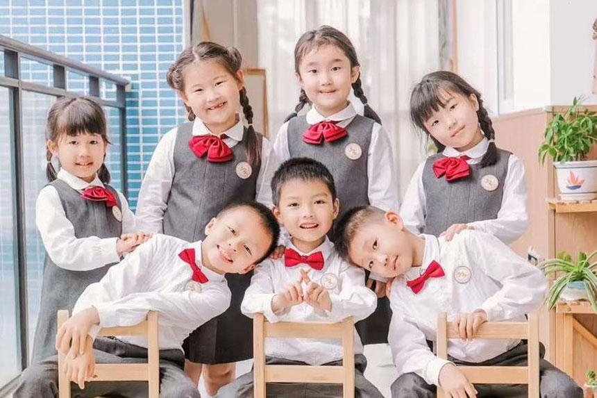 西安幼儿园毕业合影拍摄